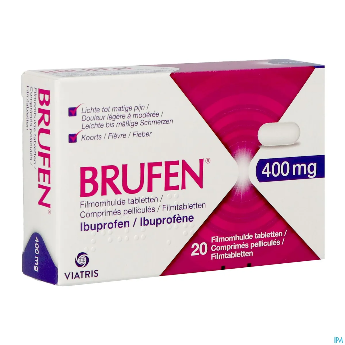Brufen 400mg 20 Comprimés Pélliculés