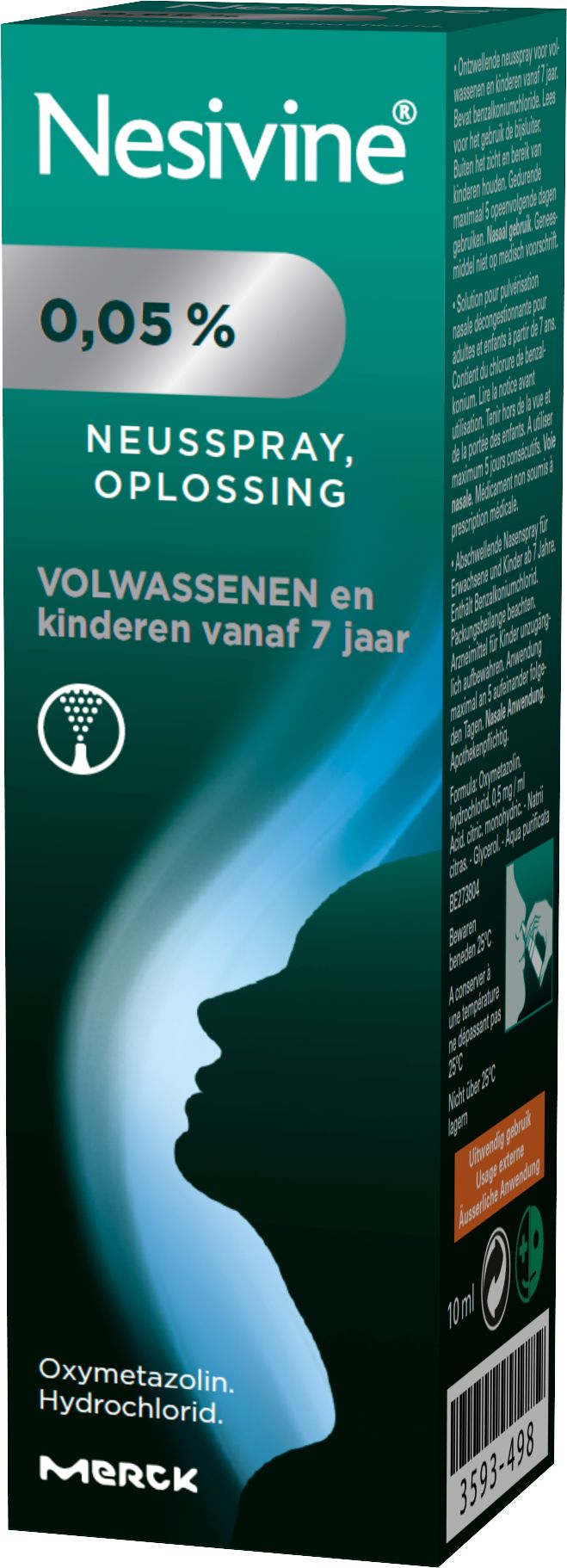 Nesivine 0,05% Neusspray 10ml - Verstopte neus - Neussprays of ...