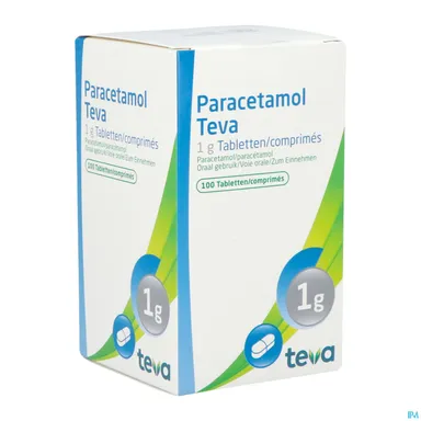 Paracetamol Teva 1g 100 Tabletten