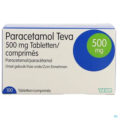 Paracetamol Teva 500mg 100 Comprimés