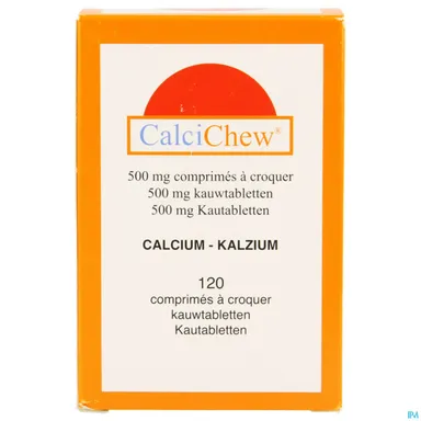 CalciChew 500mg 120 Comprimés à croquer