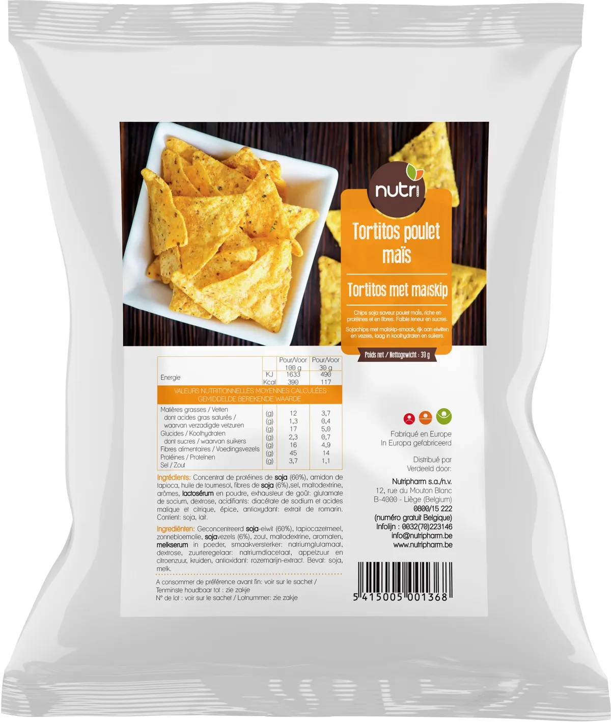 Nutripharm Tortitos Kip-Mais 30g