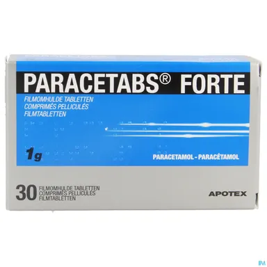 Paracetabs Forte 1g 30 Comprimés