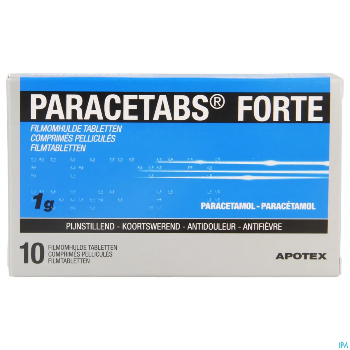 Paracetabs Forte 1g 10 Comprimés