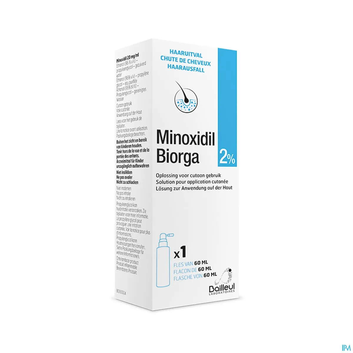 Minoxidil Biorga 2% Oplossing 60ml