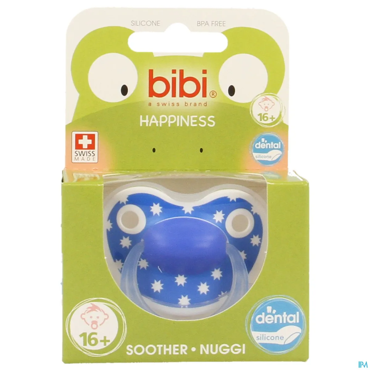 BIBI Fopspeen Happiness Lovely Dots (meer dan 16 maanden)