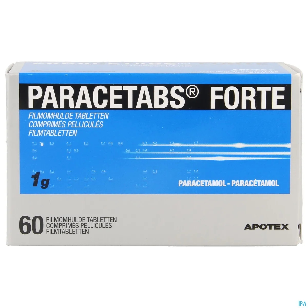 Paracetabs Forte 1g 60 Comprimés