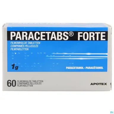 Paracetabs Forte 1g 60 Comprimés