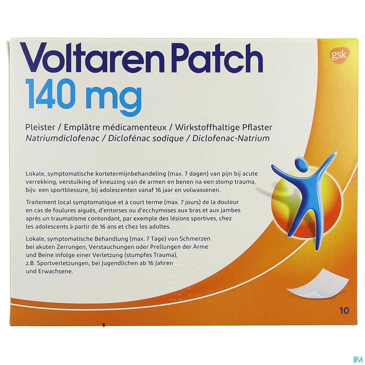 Voltaren Patch 140mg 10 Emplâtres Médicamenteux