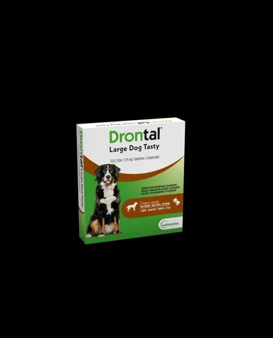 Drontal Large Dog Tasty 525/504/175mg Comp 1x2