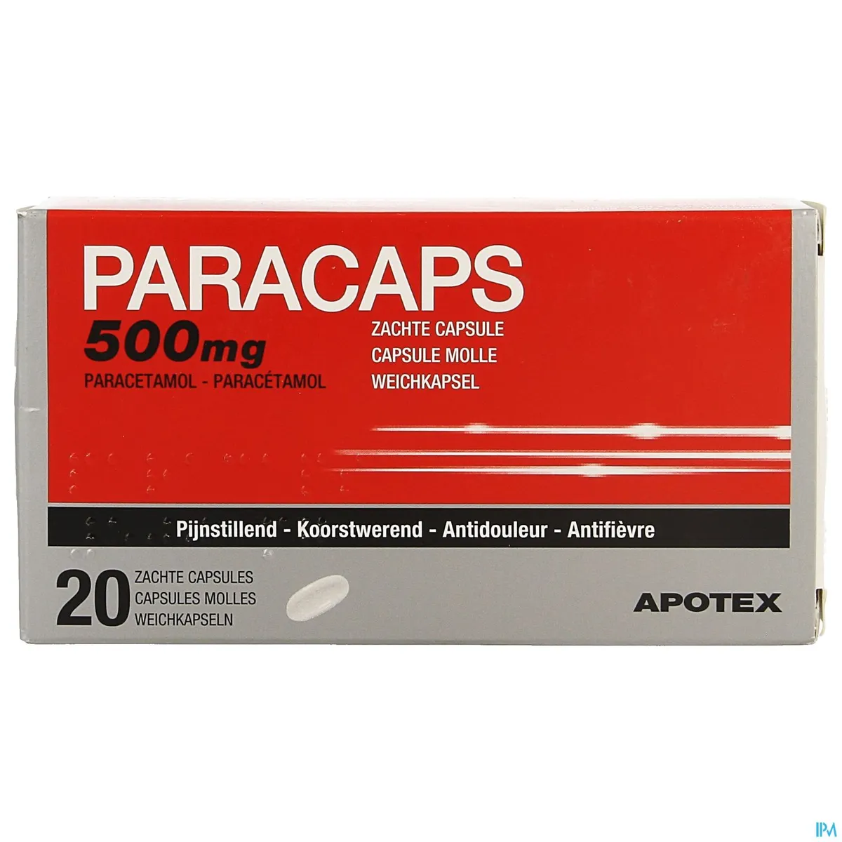 Paracaps 500mg 20 Capsules