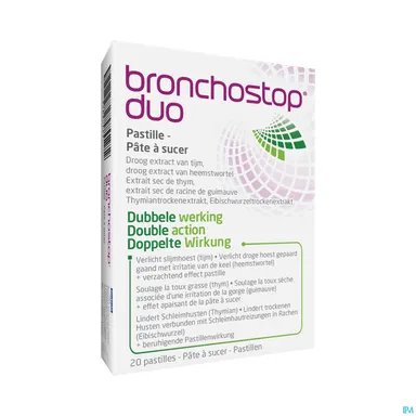Bronchostop Duo 20 Zuigtabletten