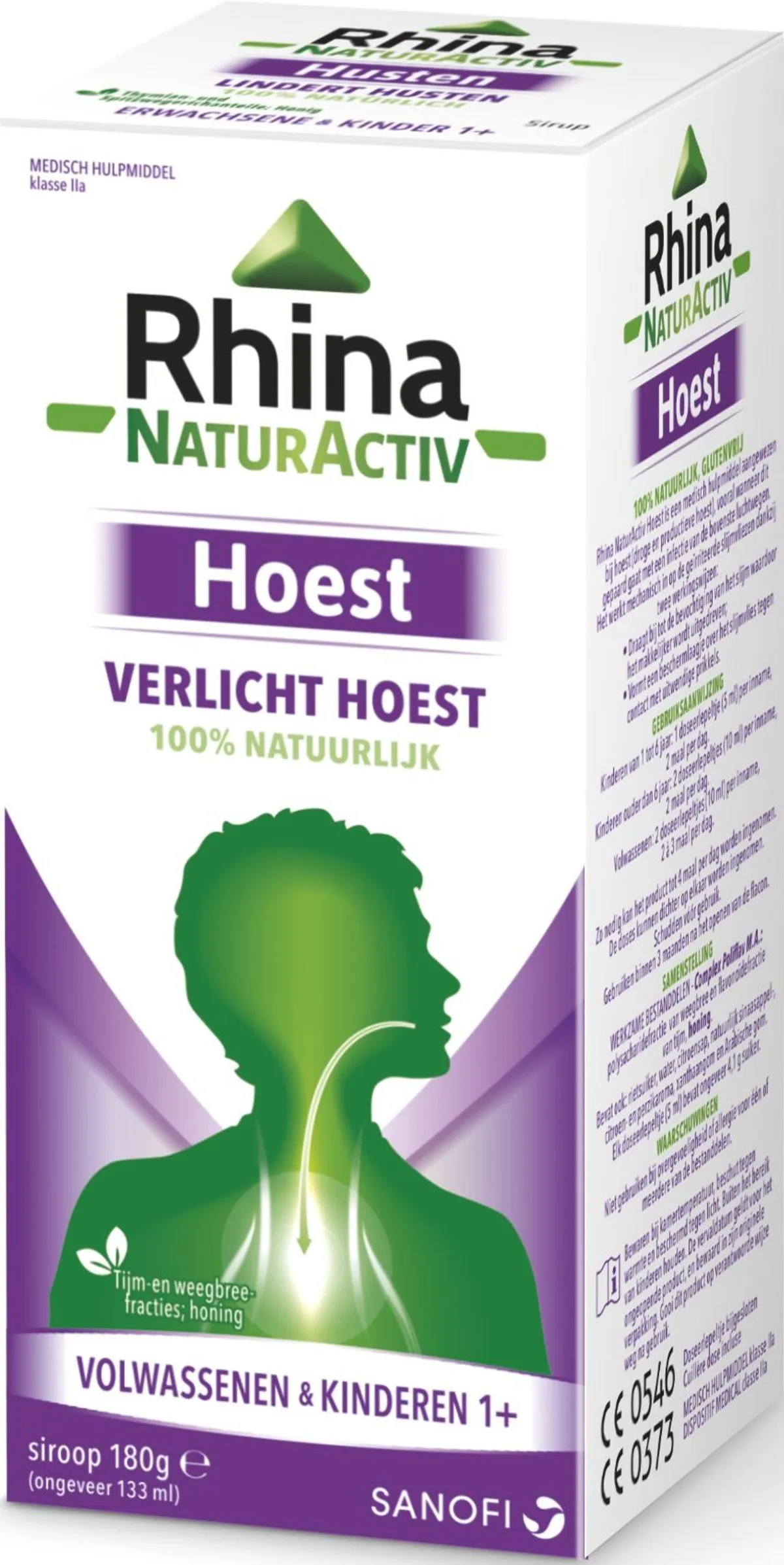 Rhina Natur Activ Hoestsiroop 180 g