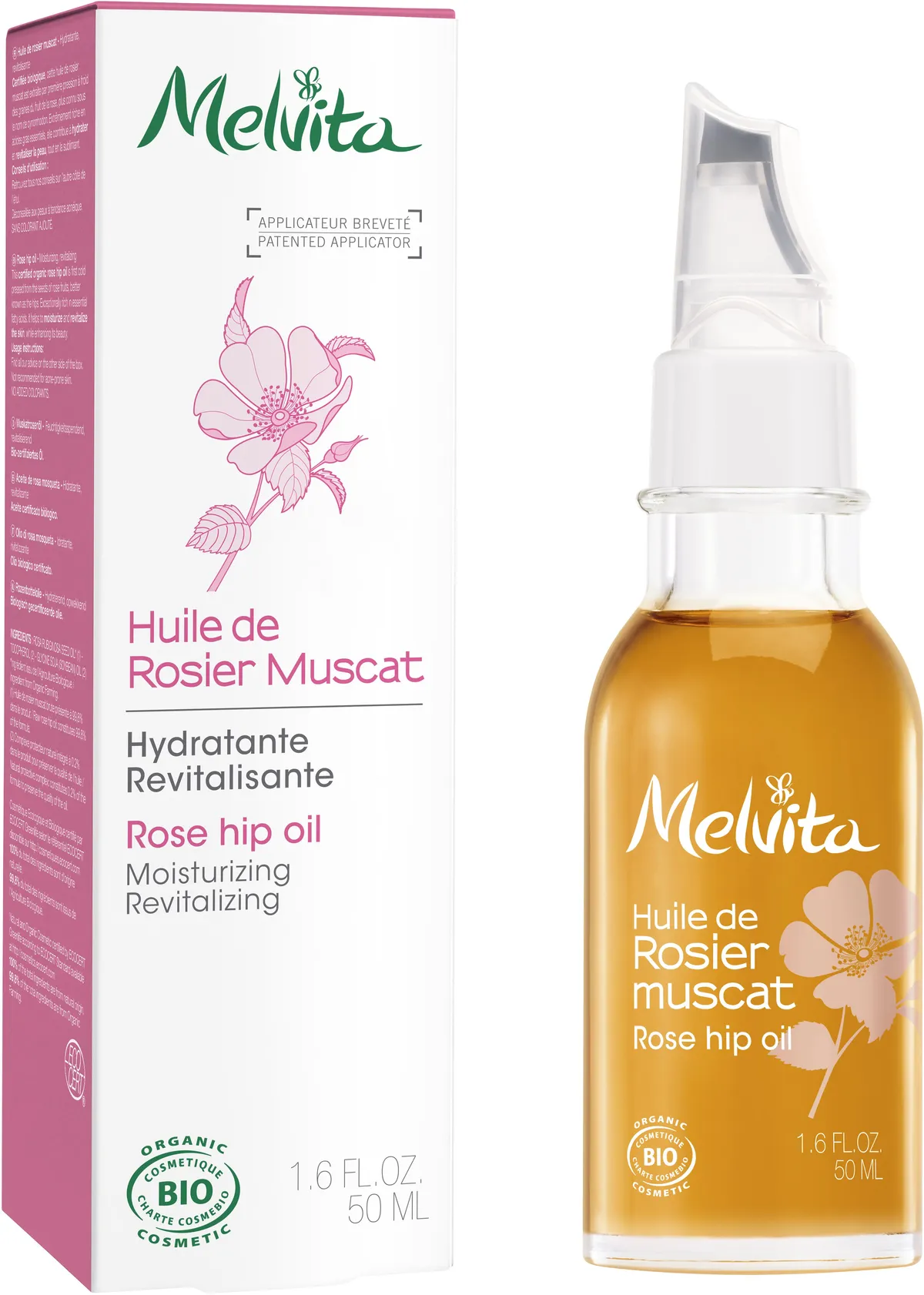 Melvita Huile de Rosier Muscat Bio 50ml