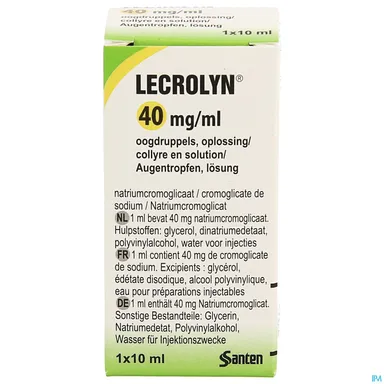 Lecrolyn 40 mg/ml Collyre In Oplossing 10 ml