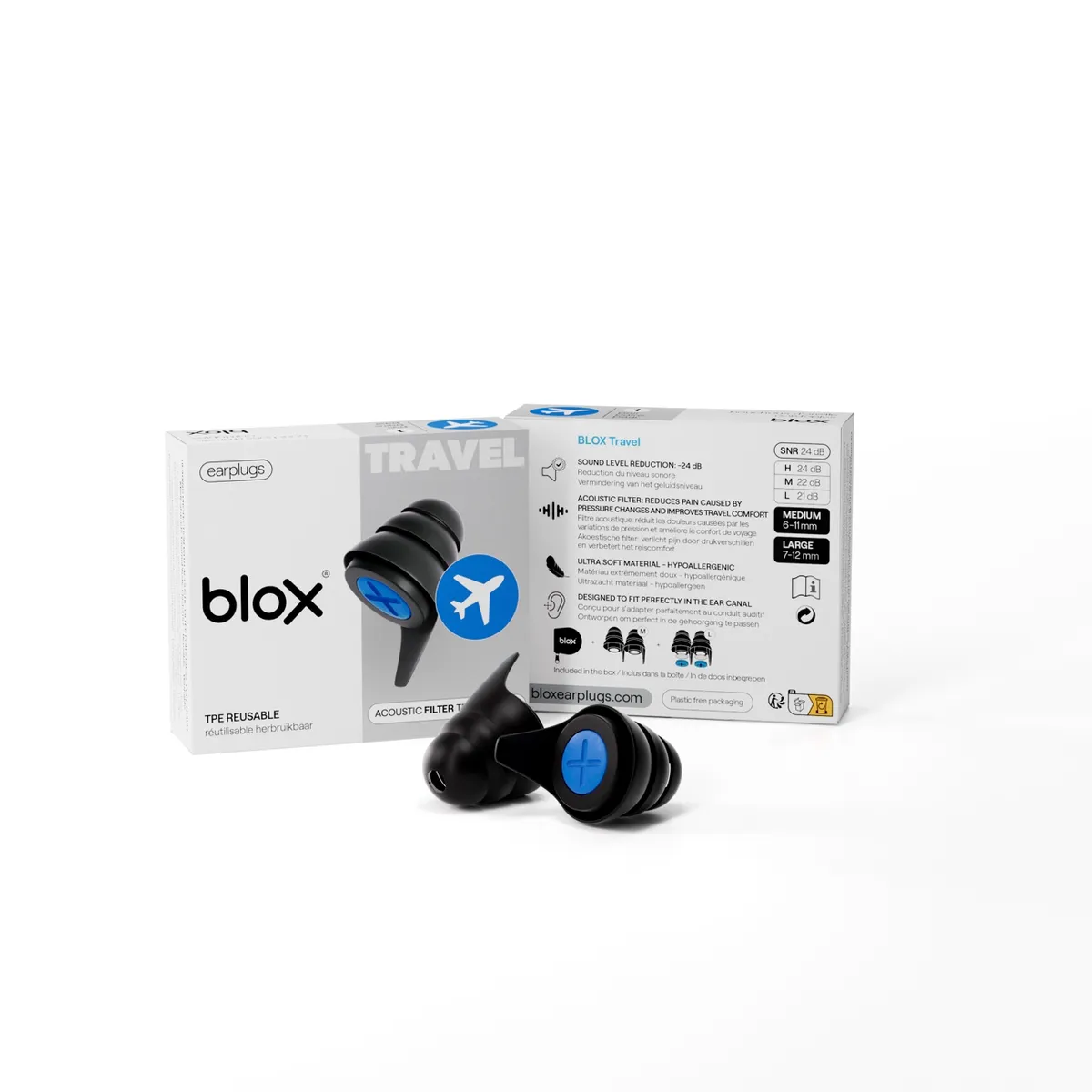 Blox Xperience Moto Bouchons Oreille 1 Paire Protection Auditive