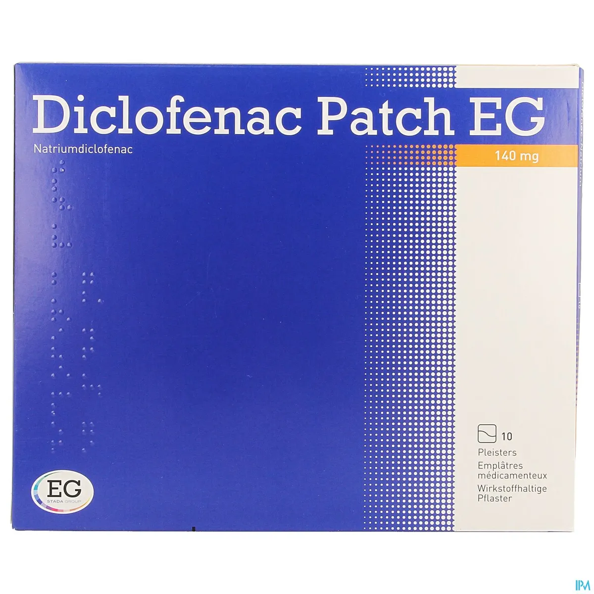 Diclofenac Patch EG 140mg 10 Emplatres Médicamenteux