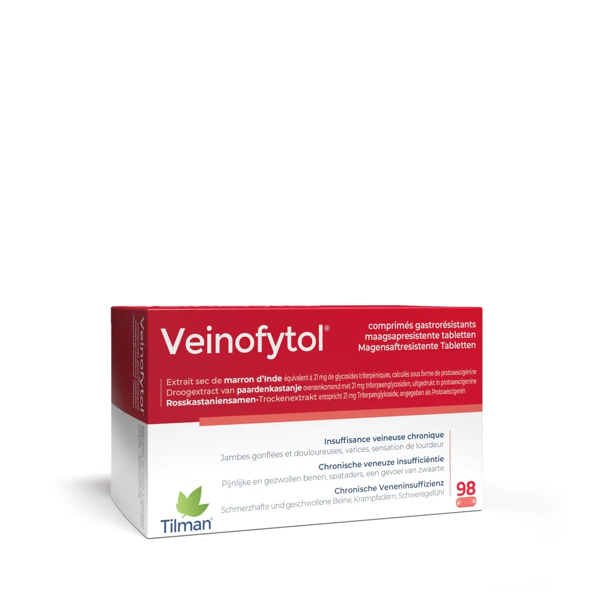 Veinofytol Comprimés Gastrorésistants 98x50mg