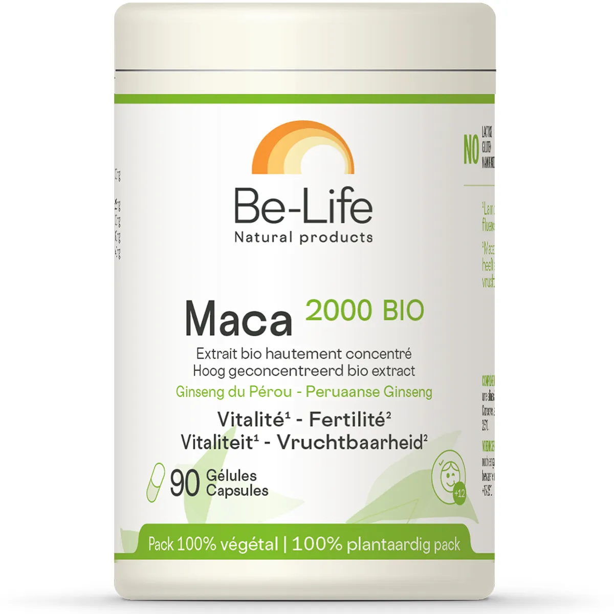 Be Life Maca 2000 Bio 90 Gélules