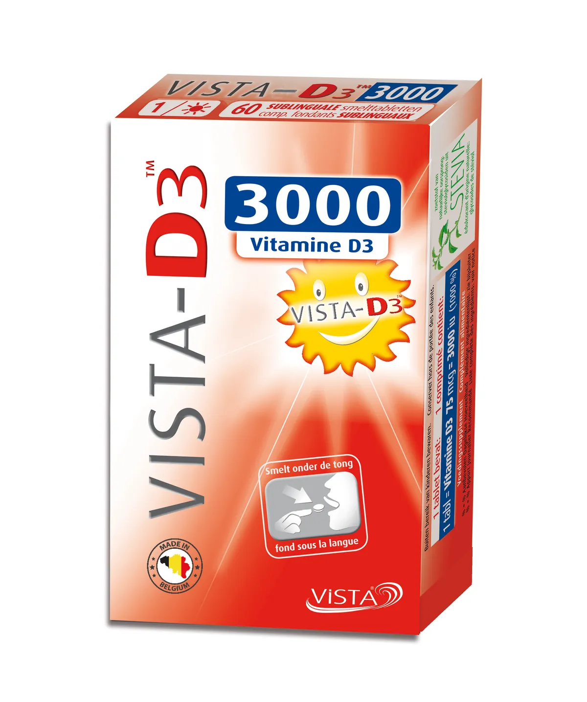 Vista D3 3000 60 Smeltende Tabletten