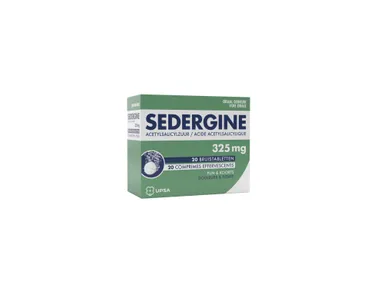 Sedergine 20 x 325 mg, Bruistabletten