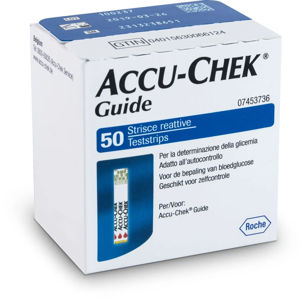 Accu-Chek Guide 50 Bandelettes Réactives