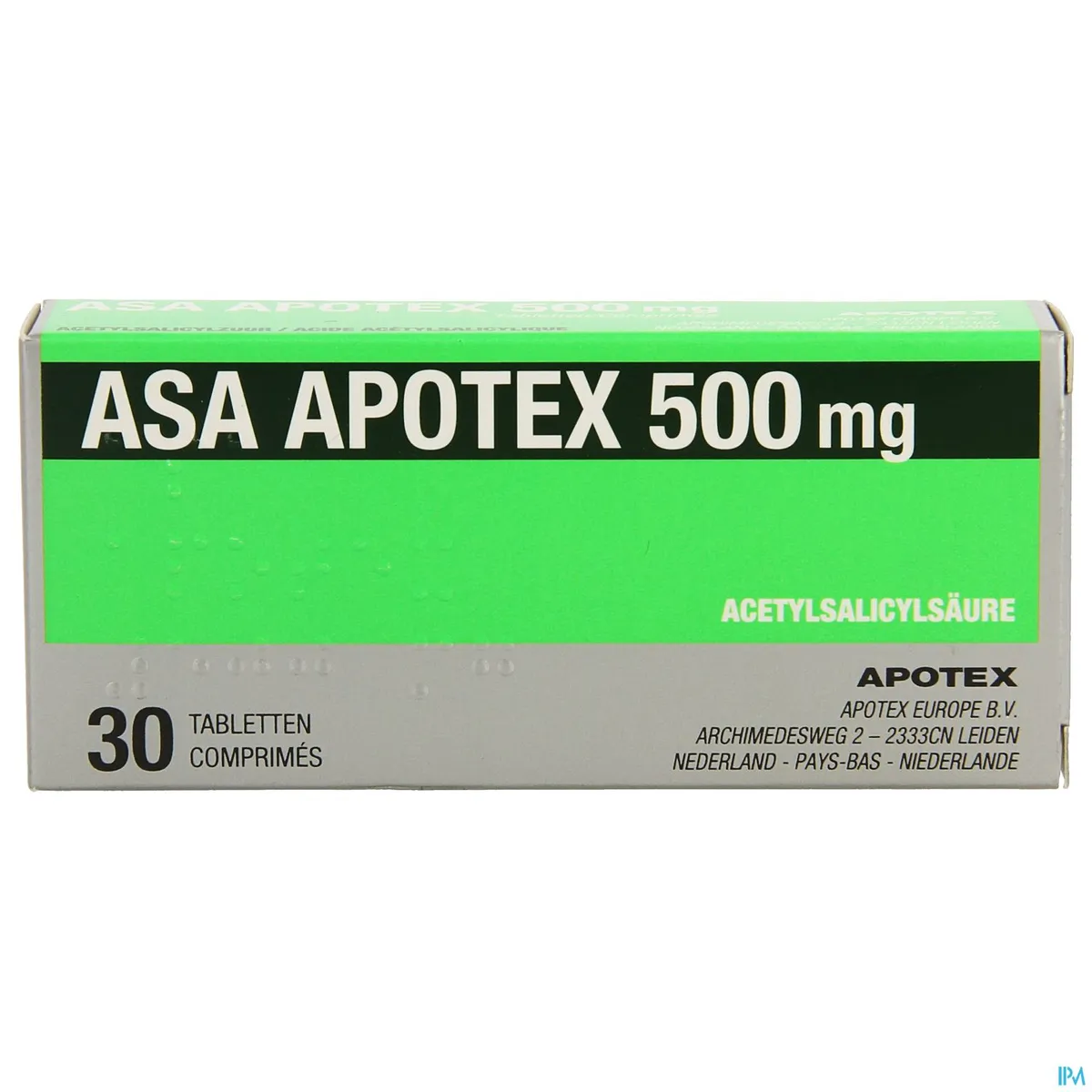 Asa Apotex 500 mg 30 tabletten