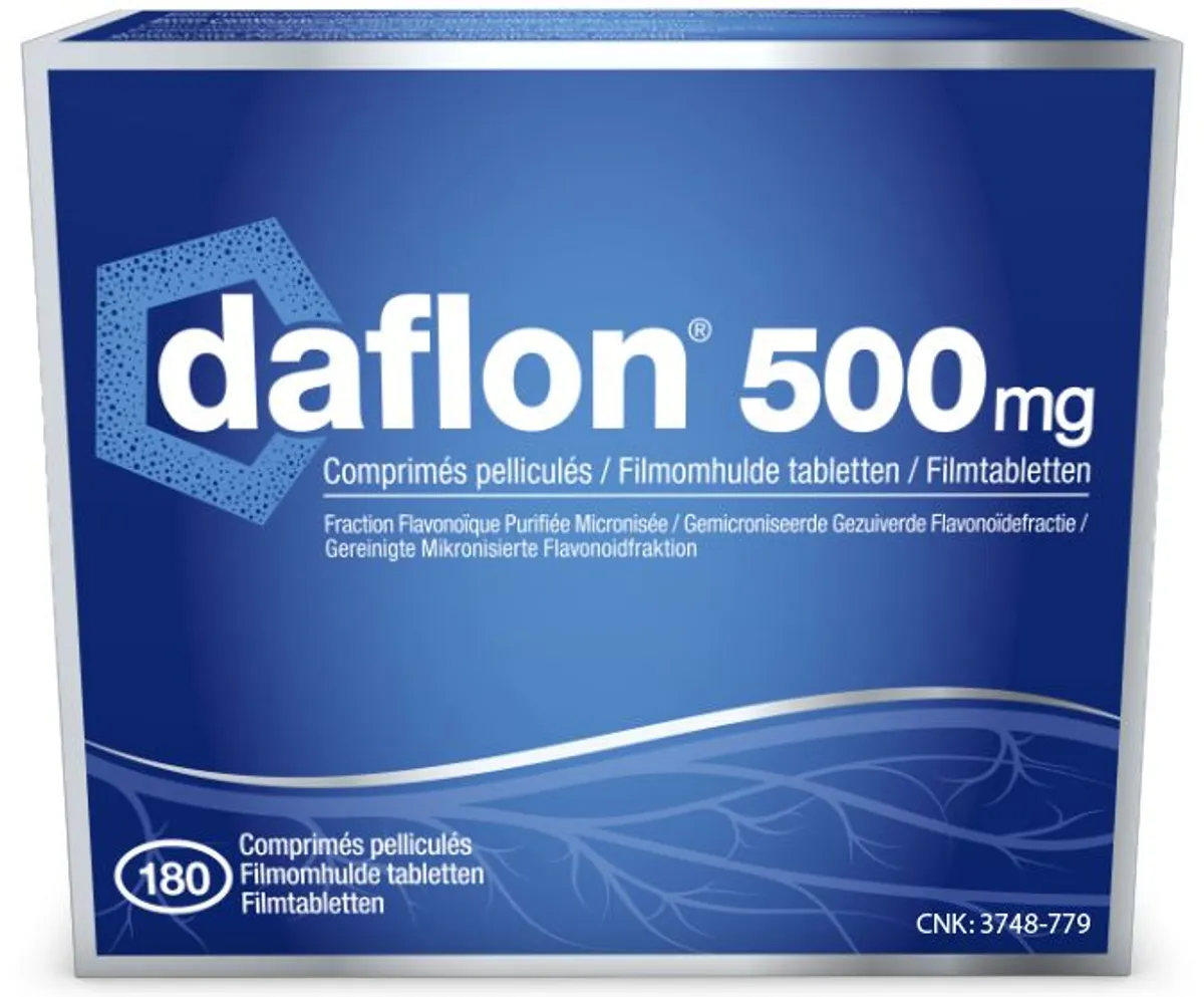 Daflon 500 mg 180 Filmomhulde Tabletten