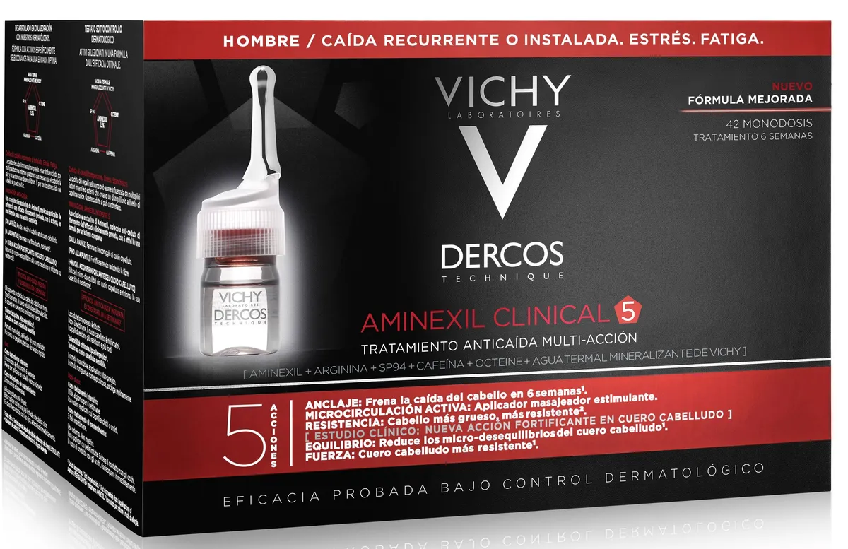Vichy Dercos Aminexil Clinical 5 Men 42 Ampoules x6ml