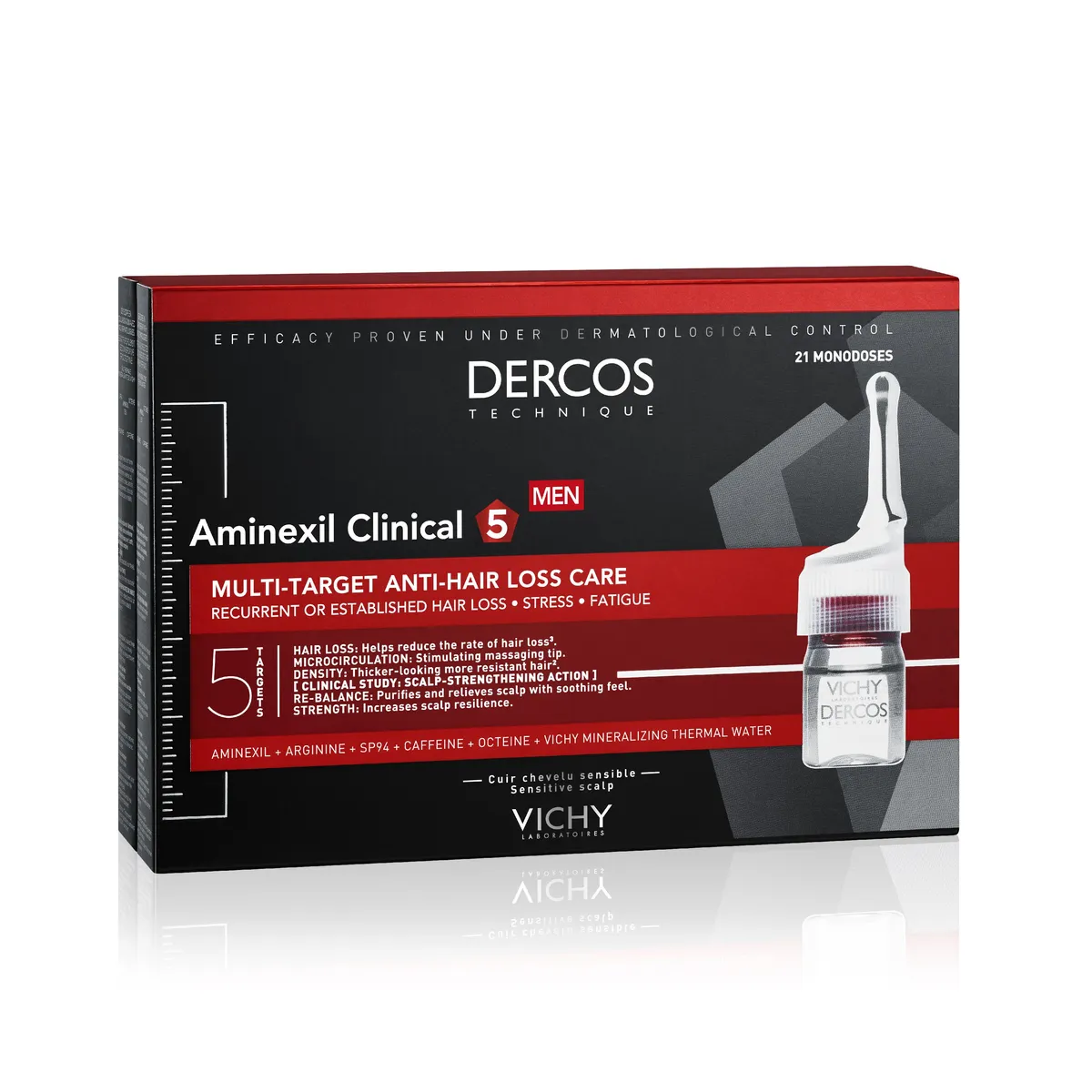 Vichy Dercos Aminexil Clinical 5 Men 21 Ampoules x6ml
