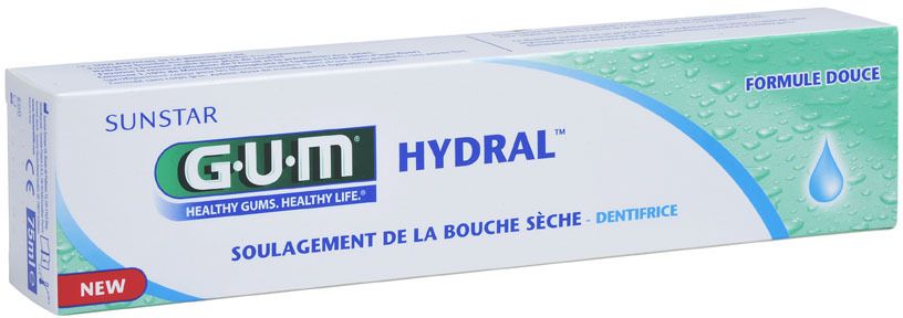 GUM Hydral Dentifrice 75ml - Dentifrice - Hygiène dentaire ...