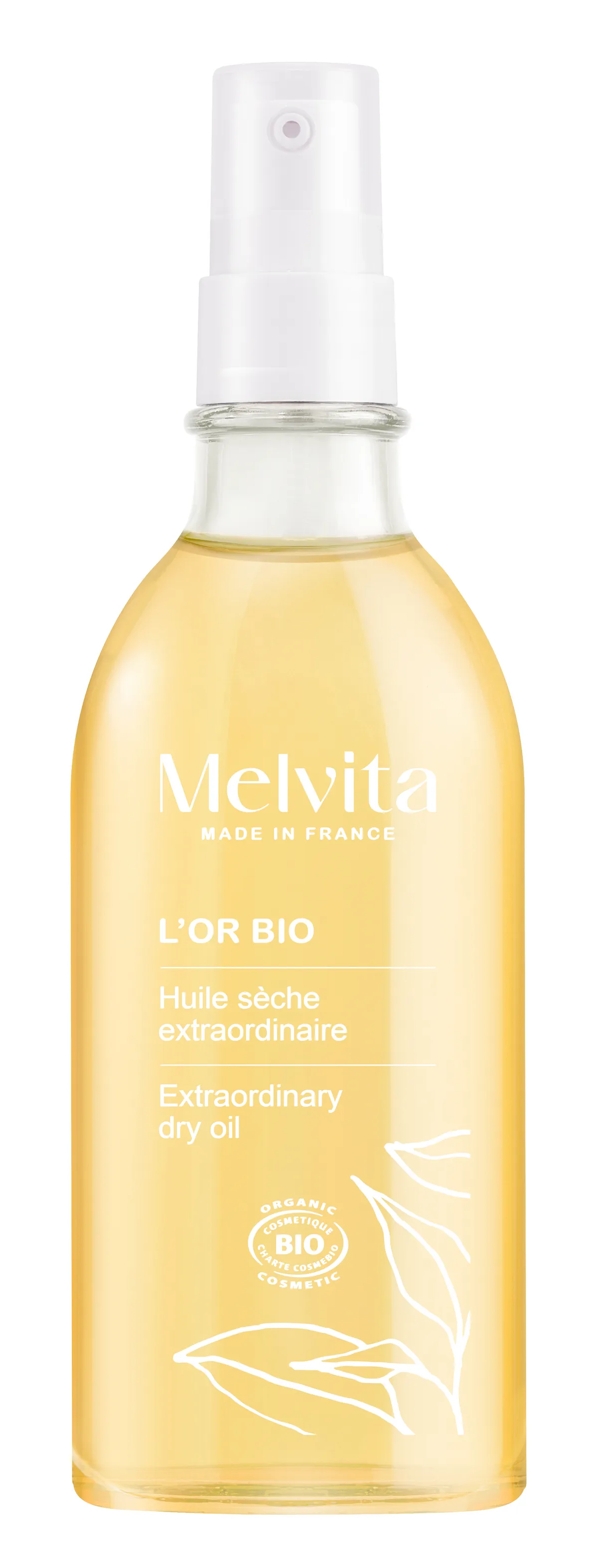 Melvita l'Or Bio Huile Extraordinaire Spray Visage Corps Cheveux Bio 100ml