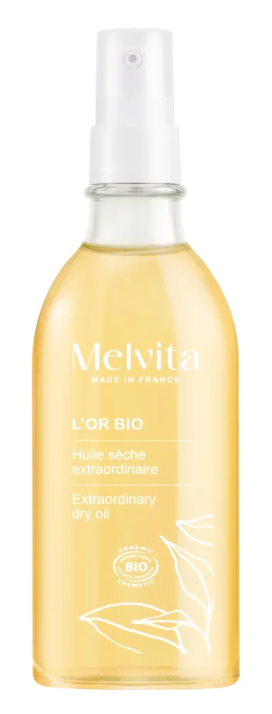 Melvita l'Or Bio Huile Extraordinaire Spray Visage Corps Cheveux Bio 100ml