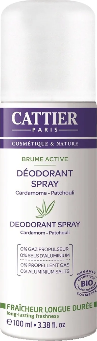 Cattier Deodorant Spray Kardemom Patchoeli Bio 100 ml