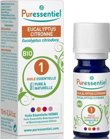 Puressentiel Eucalyptus Citron Huile Essentielle Bio 10ml