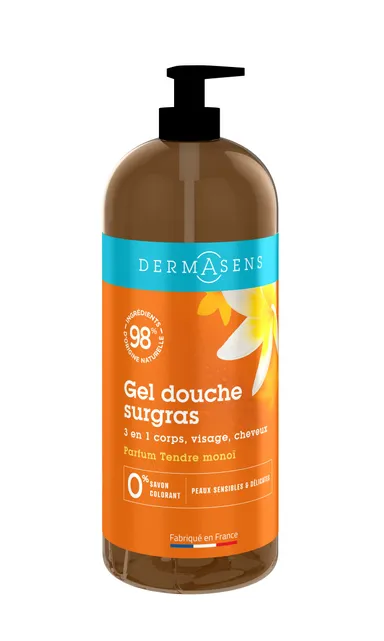 Marque Verte Gel Douche Surgras Monoi 1L