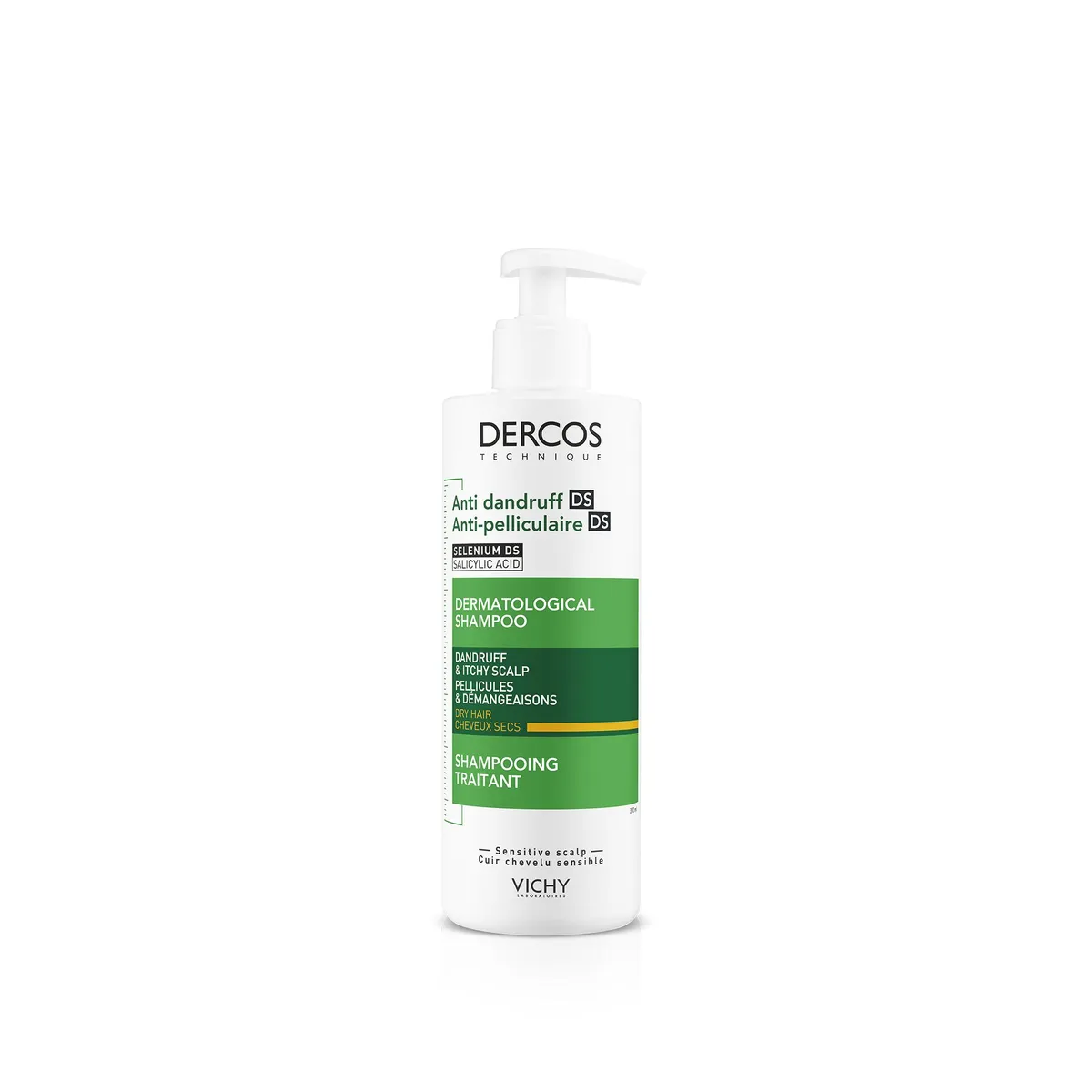 Vichy Dercos Shampoo Antiroos voor droog haar 390ml