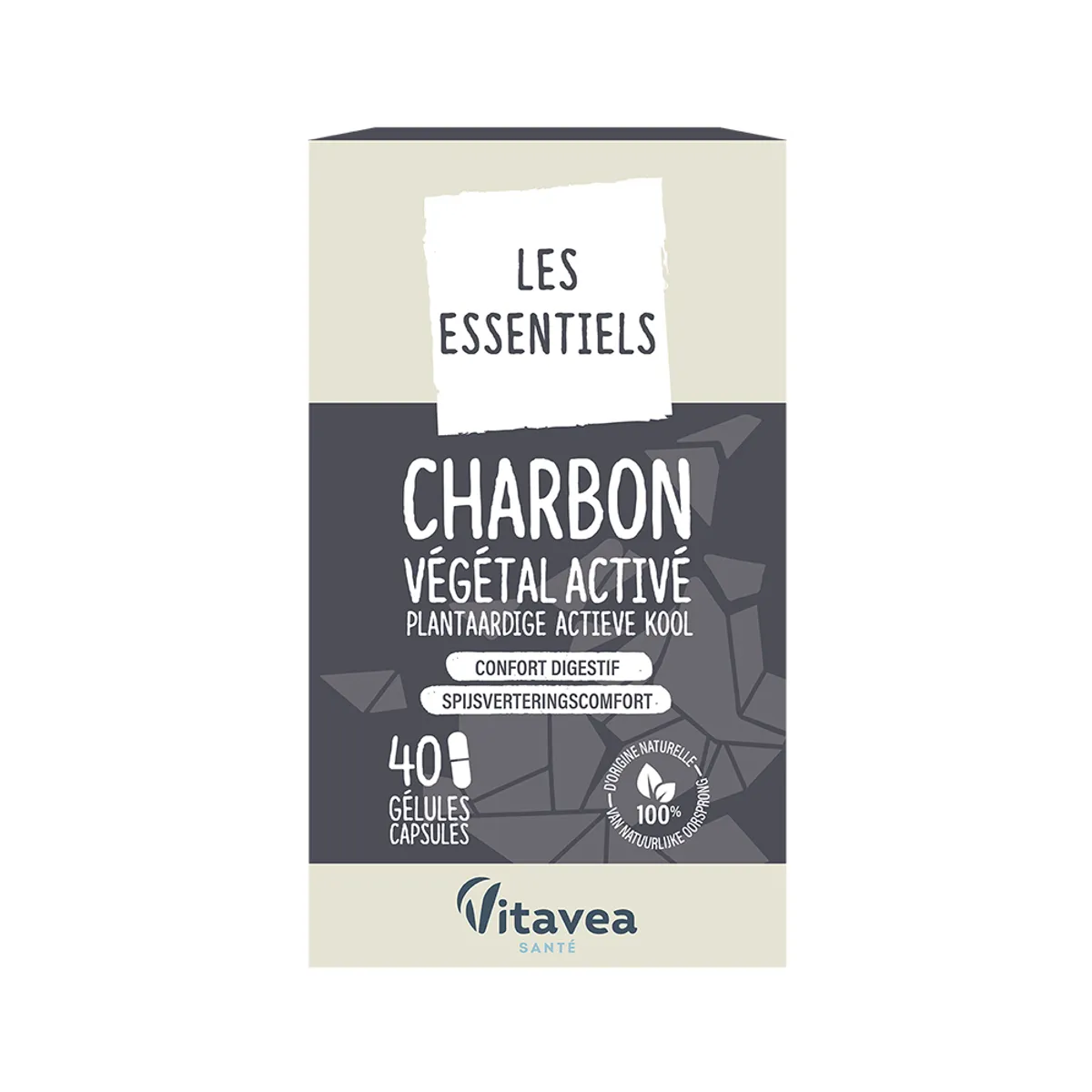 Actieve Plantaardige Kool 40 Capsules