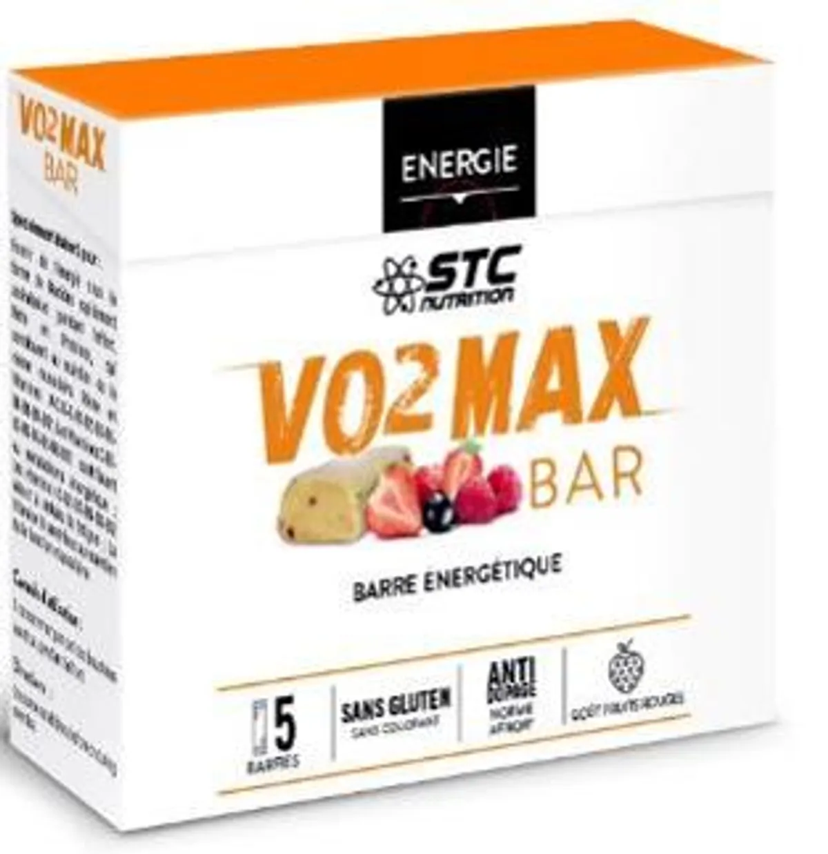 VO2 Max Bar Rode Vruchten 5x45 gr