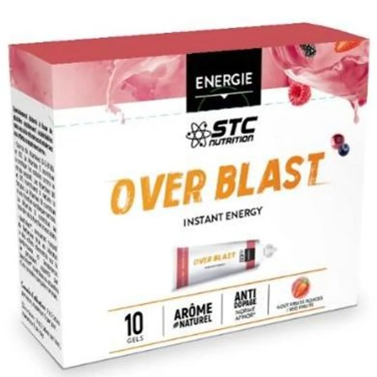 Over Blast Instant Energy Rode Vruchten 10 Dosissen