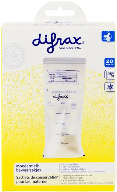 Difrax Btob Sachets Conservat. Pr Lait Matern. 613