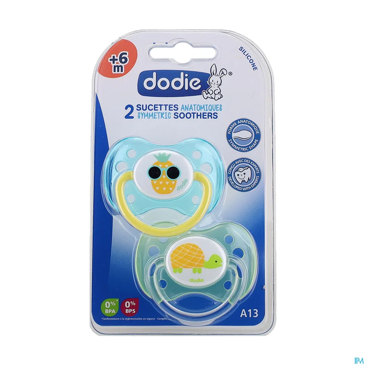 Dodie Anatomische Fopspeen Duo Meisje (+ 6 maanden)