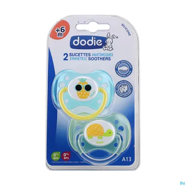 Dodie Anatomische Fopspeen Duo Meisje (+ 6 maanden)
