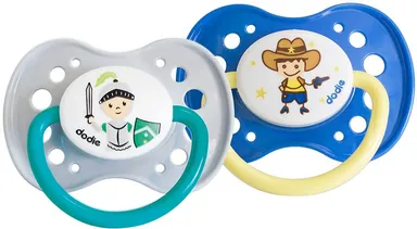 Dodie Anatomische Fopspeen Duo Jongen (+ 18 maanden)