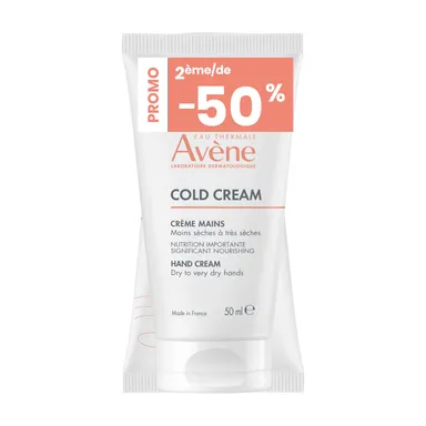 Avène Cold Cream Crème Mains Concentrée Duo 2x50ml (2ème produit à - 50%)