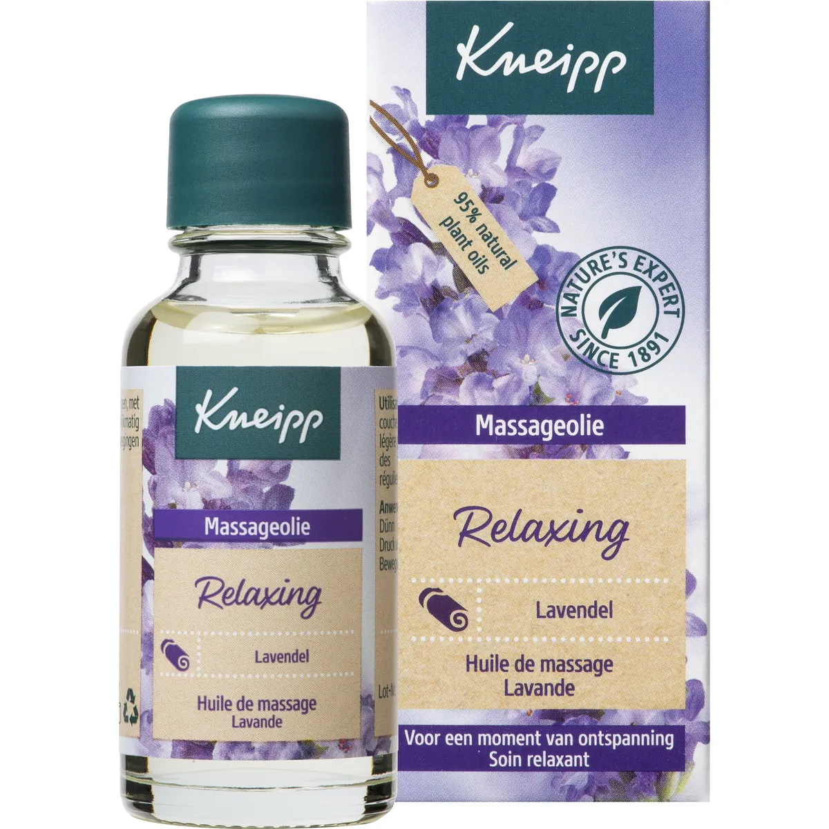 Kneipp Huile Massage Pure Détente Lavande 20ml
