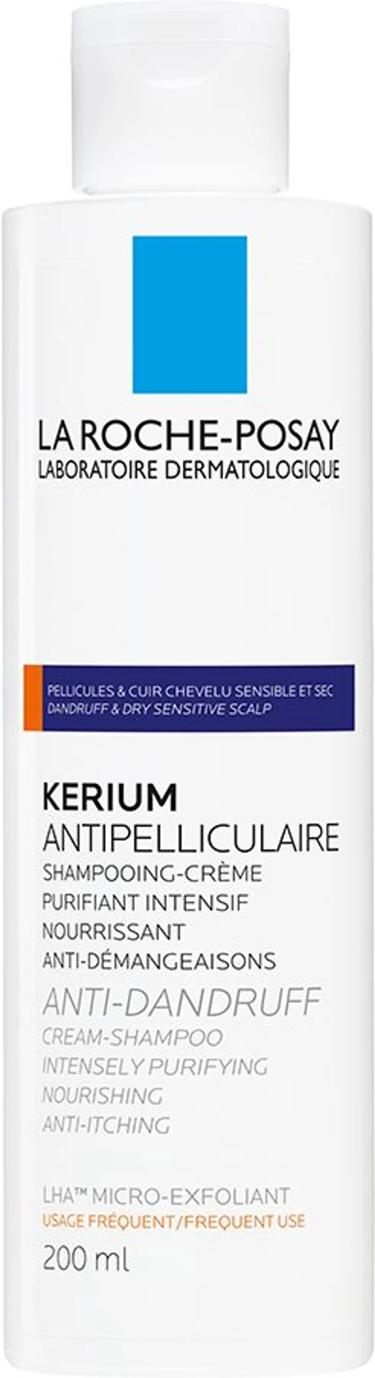 La Roche-Posay Kerium Antipelliculaire Shampooing-Crème Purifiant Intensif 200ml