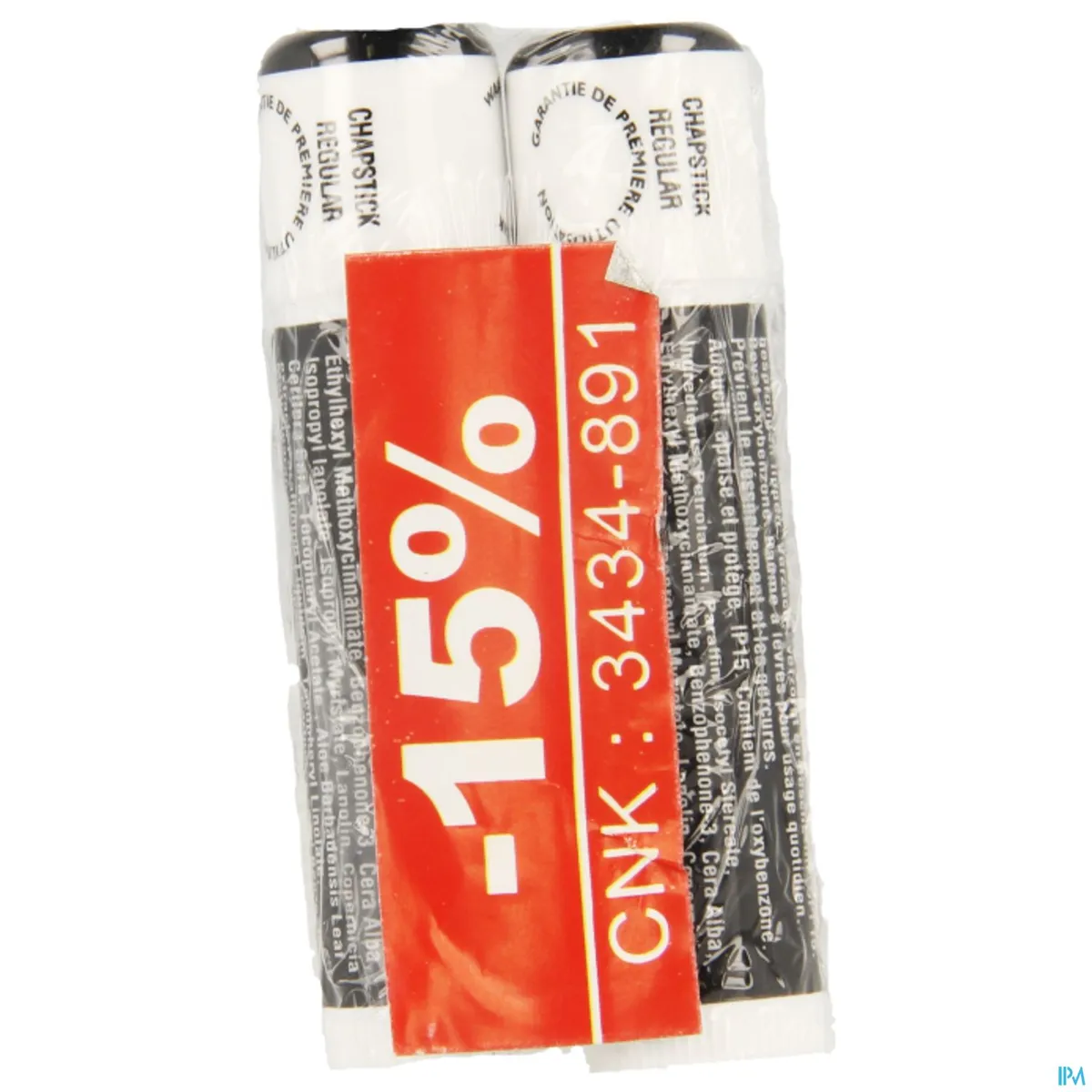 Chapstick Regular Lippenbalsem IP15 Duopack