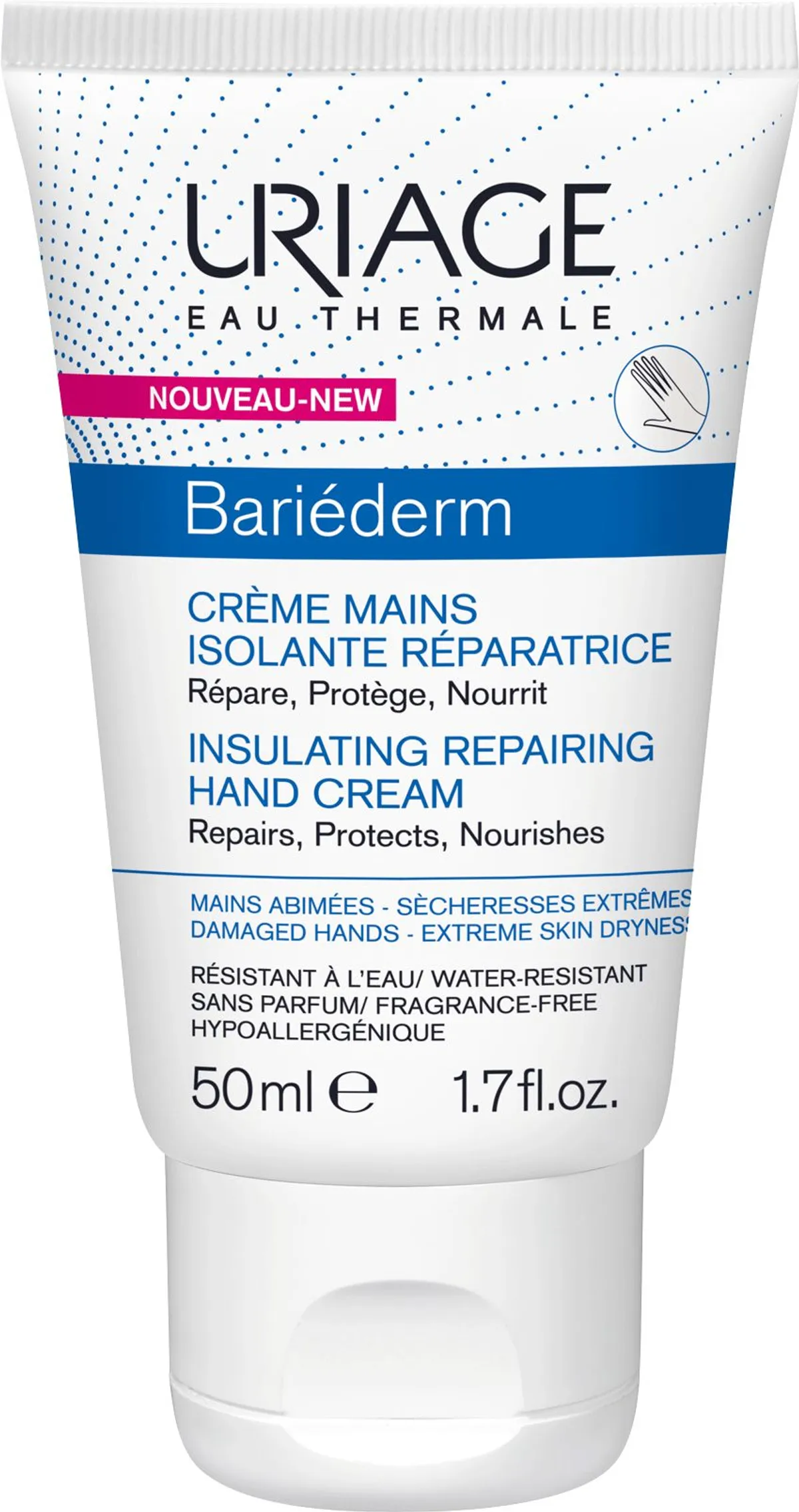 Uriage Bariéderm Crème Mains Isolante Réparatrice 50ml