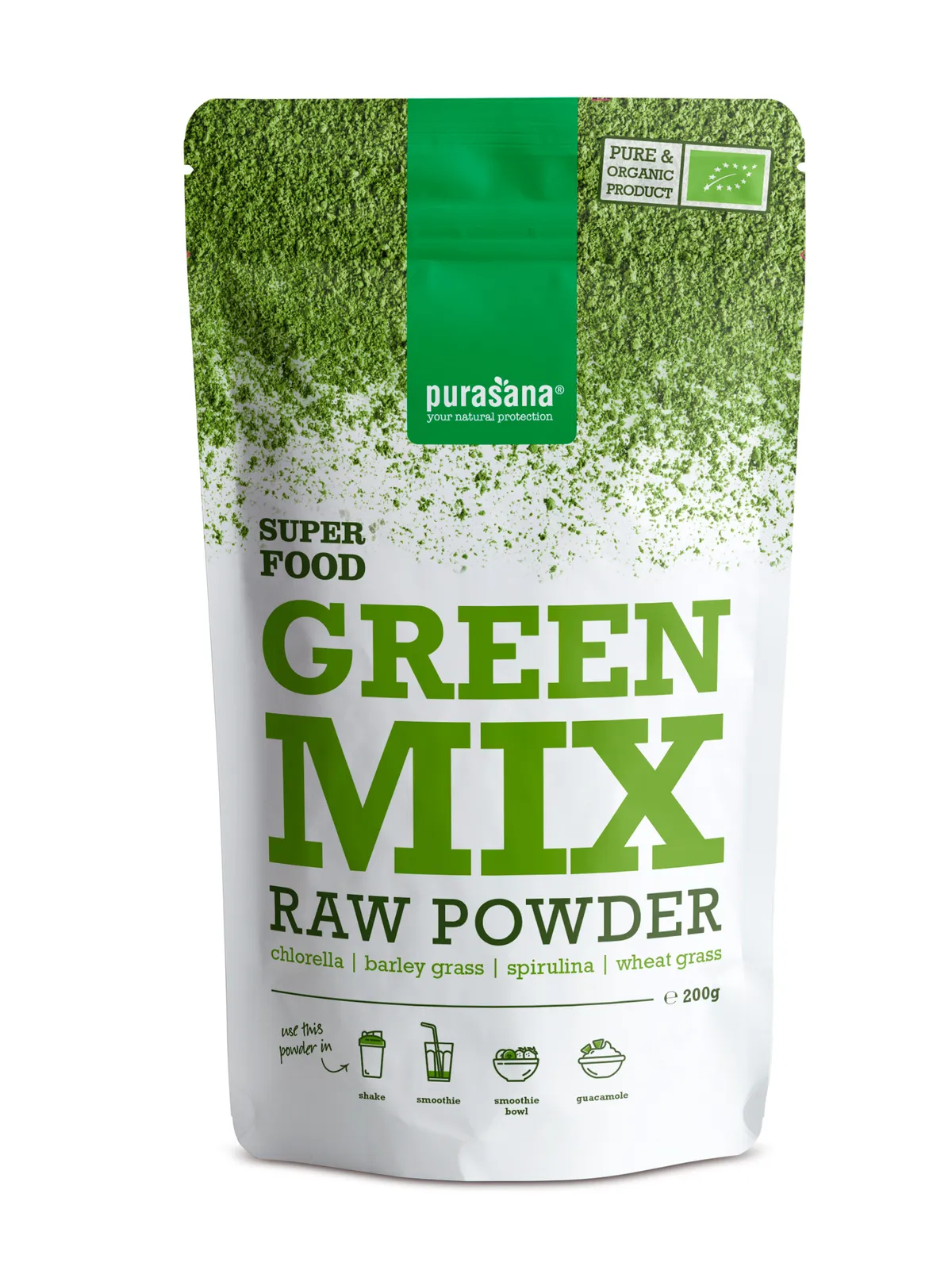 Purasana Mix Groene Poeder 200g